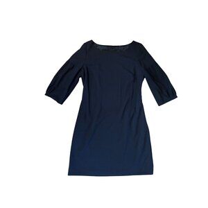 Elie Tahari Black 3/4 Sleeve Sheath Dress Womens Size S